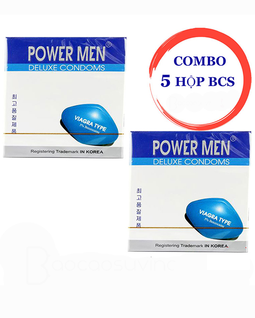 Bao cao su Power Viagra ( Combo 5 hộp x 3 cái )